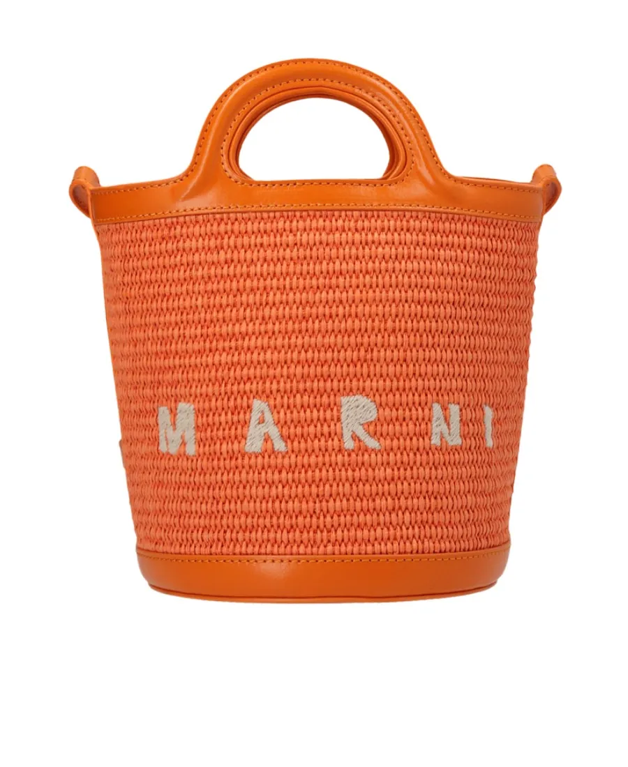 Logo Embroidered Bucket Bag