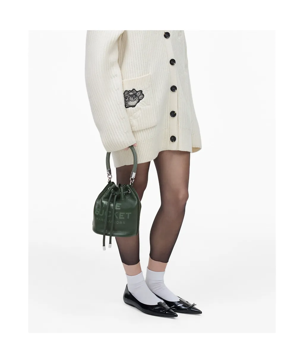 Logo Embossed Bucket Bag