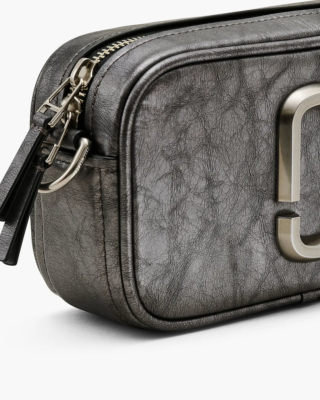 The Metallic Distressed Big Shot Crossbody Bag