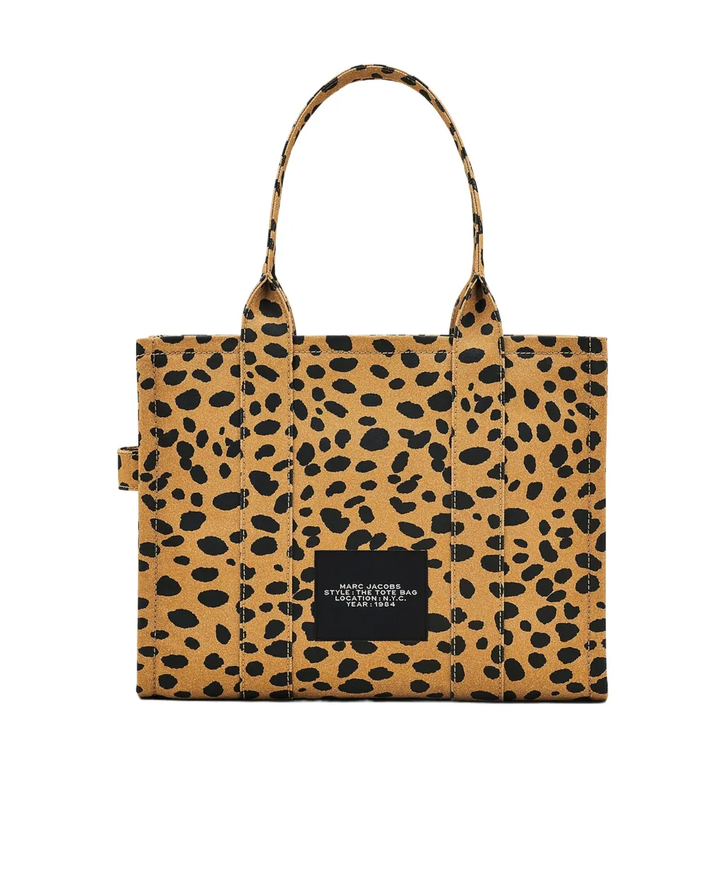 The Cheetah Logo Embroidered Large Tote Bag