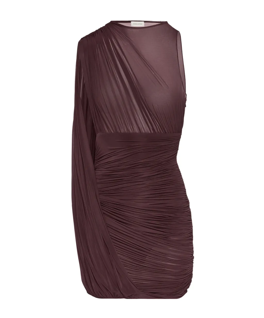 Draped One-Shoulder Dress