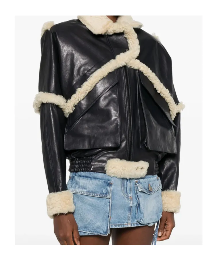 Long Sleeve Leather Jacket