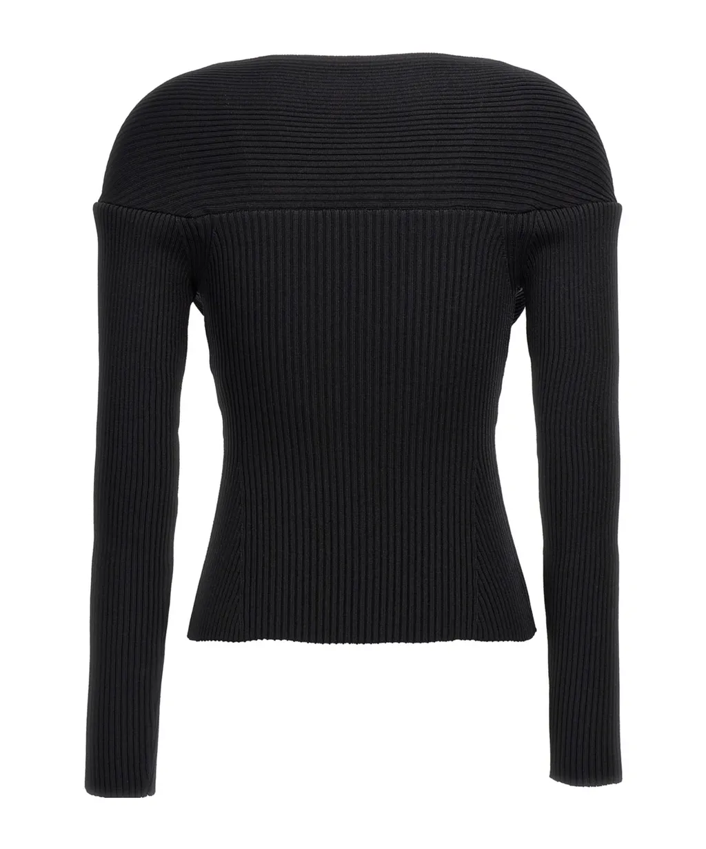 Rib-Knit Bustier Top