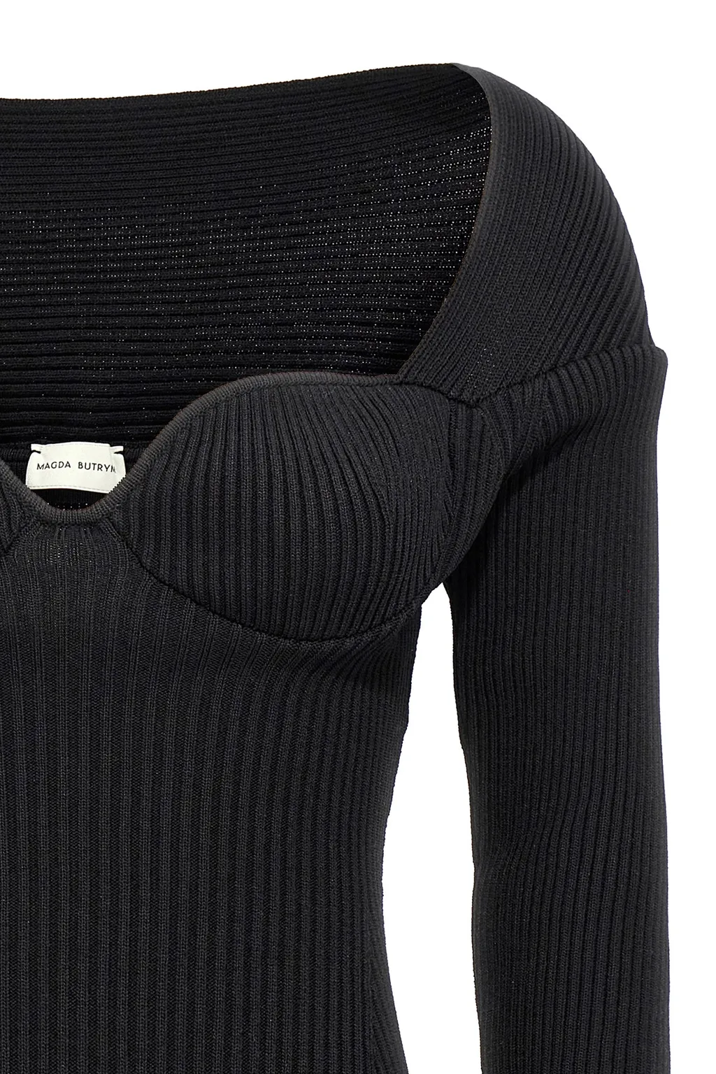 Rib-Knit Bustier Top