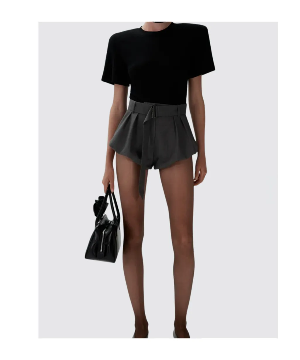 Ribbed Short Sleeve Bodysuit