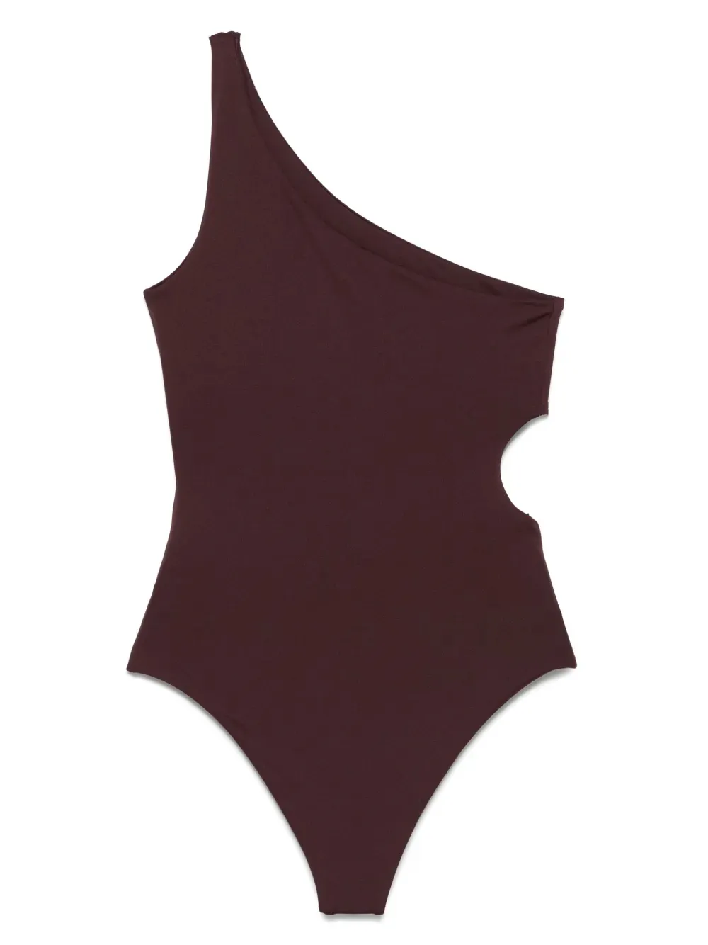 One Shoulder Cut-Out Detailed Swimsuit