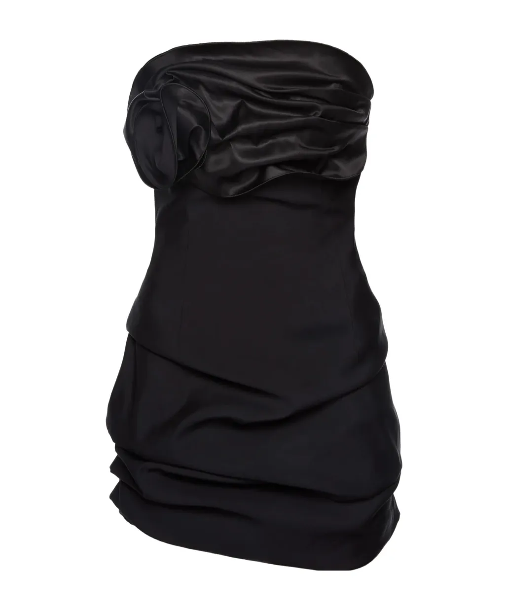 Strapless Ruched Mini Dress
