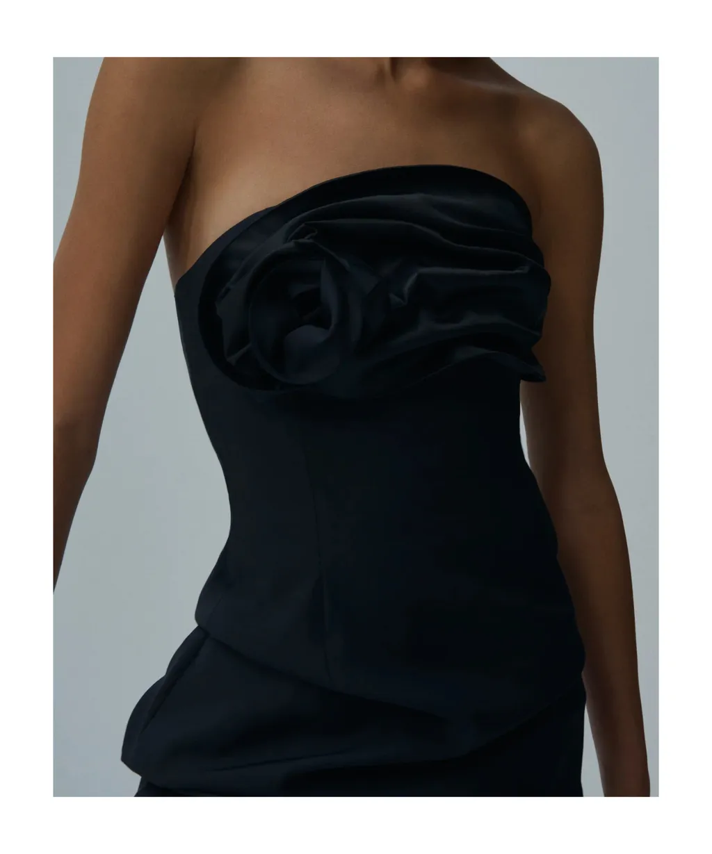 Strapless Ruched Mini Dress