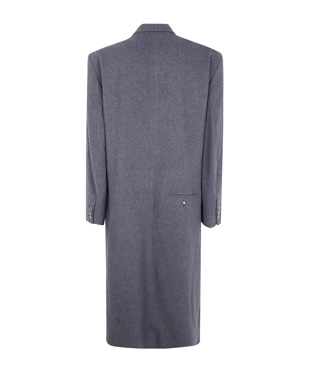 Double-Breasted Wool Coat
