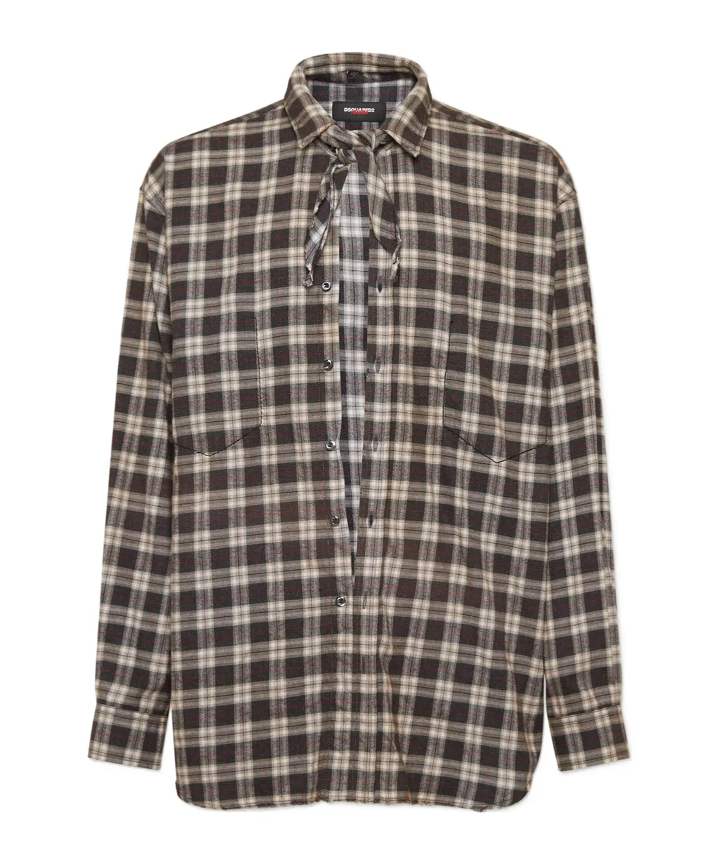 X Dsquared2 Joint Series Plaid Shirt