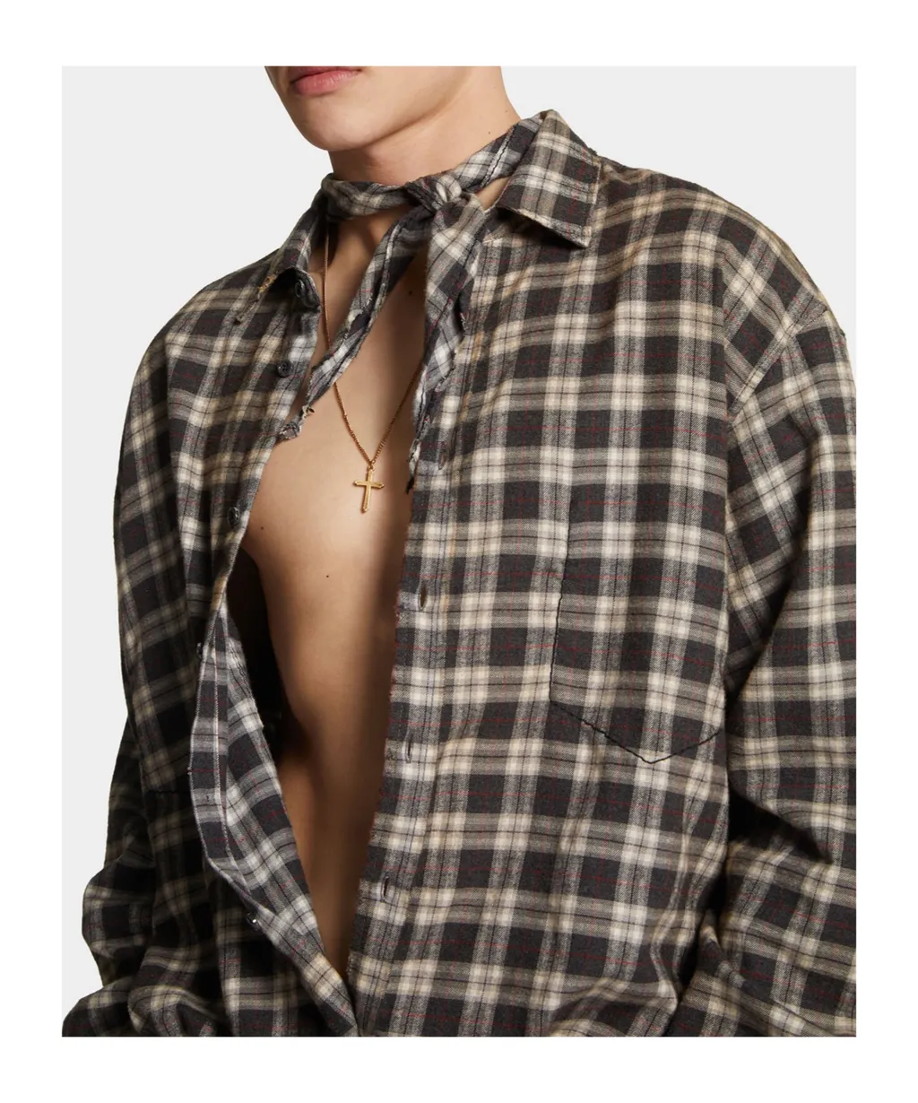 X Dsquared2 Joint Series Plaid Shirt