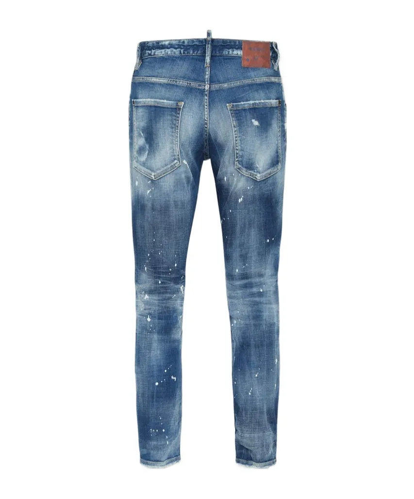 Magliano X Dsquared2 Joint Series Ink-Splashed Design Jeans