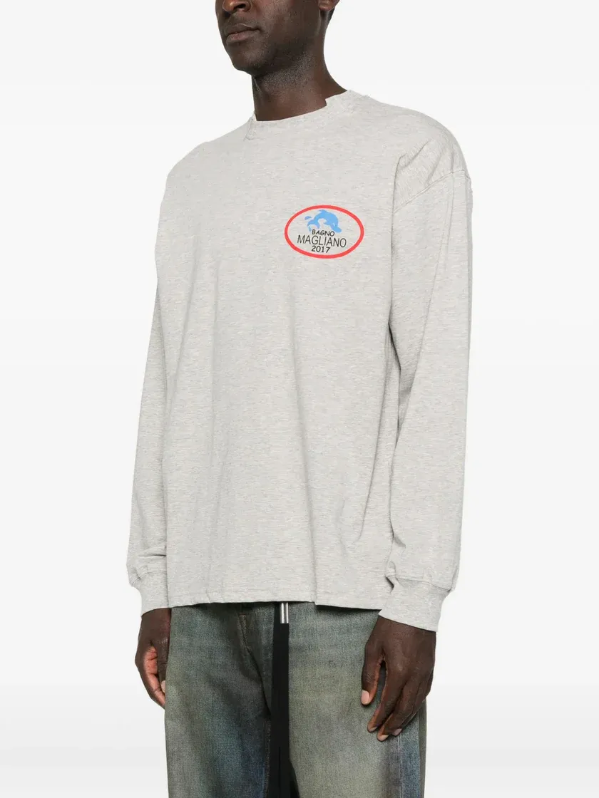 Logo Graphic Long-Sleeved Sweatshirt