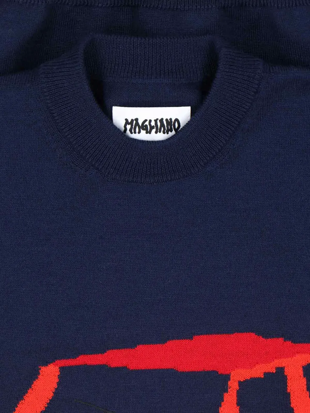 Graphic Detailed Crewneck Sweater