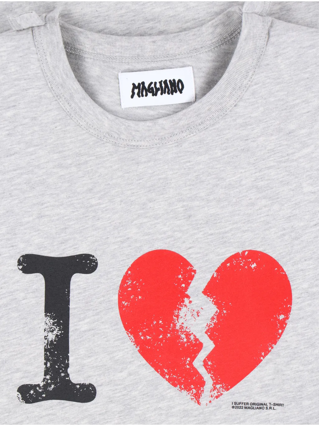 Broken Heart Printed Crewneck T-Shirt