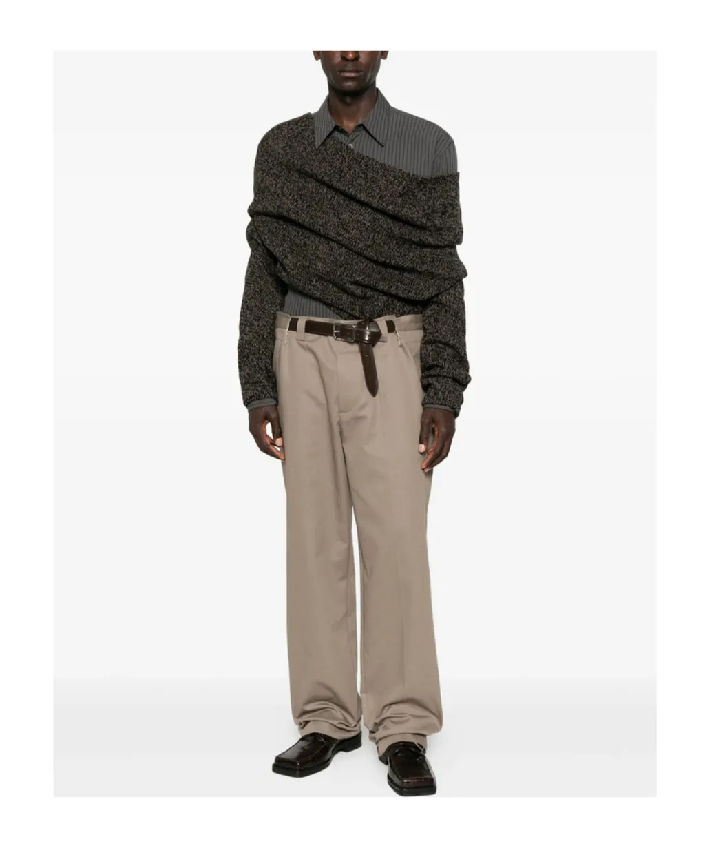 Belted Casual Pants