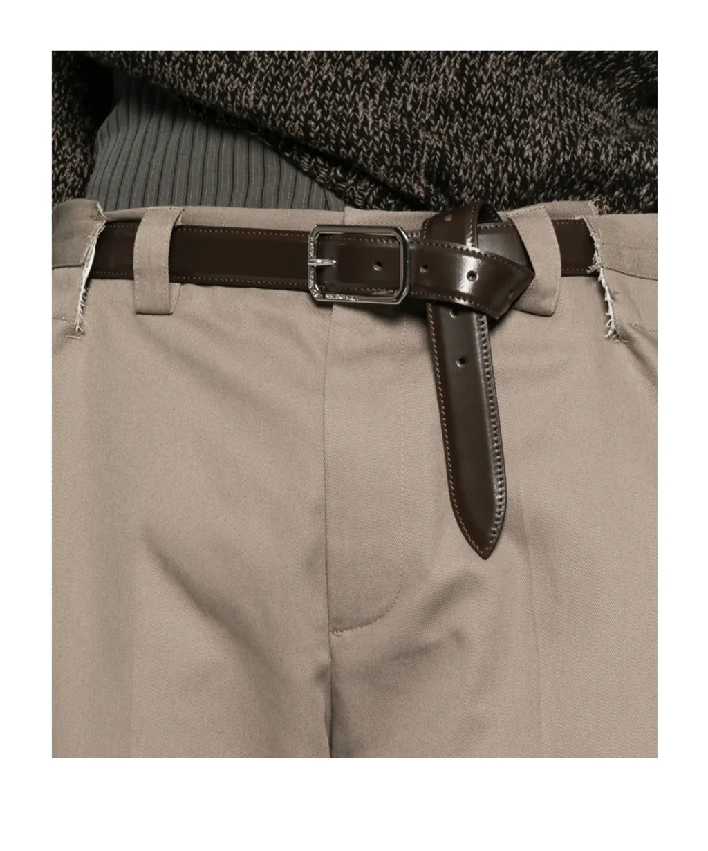 Belted Casual Pants