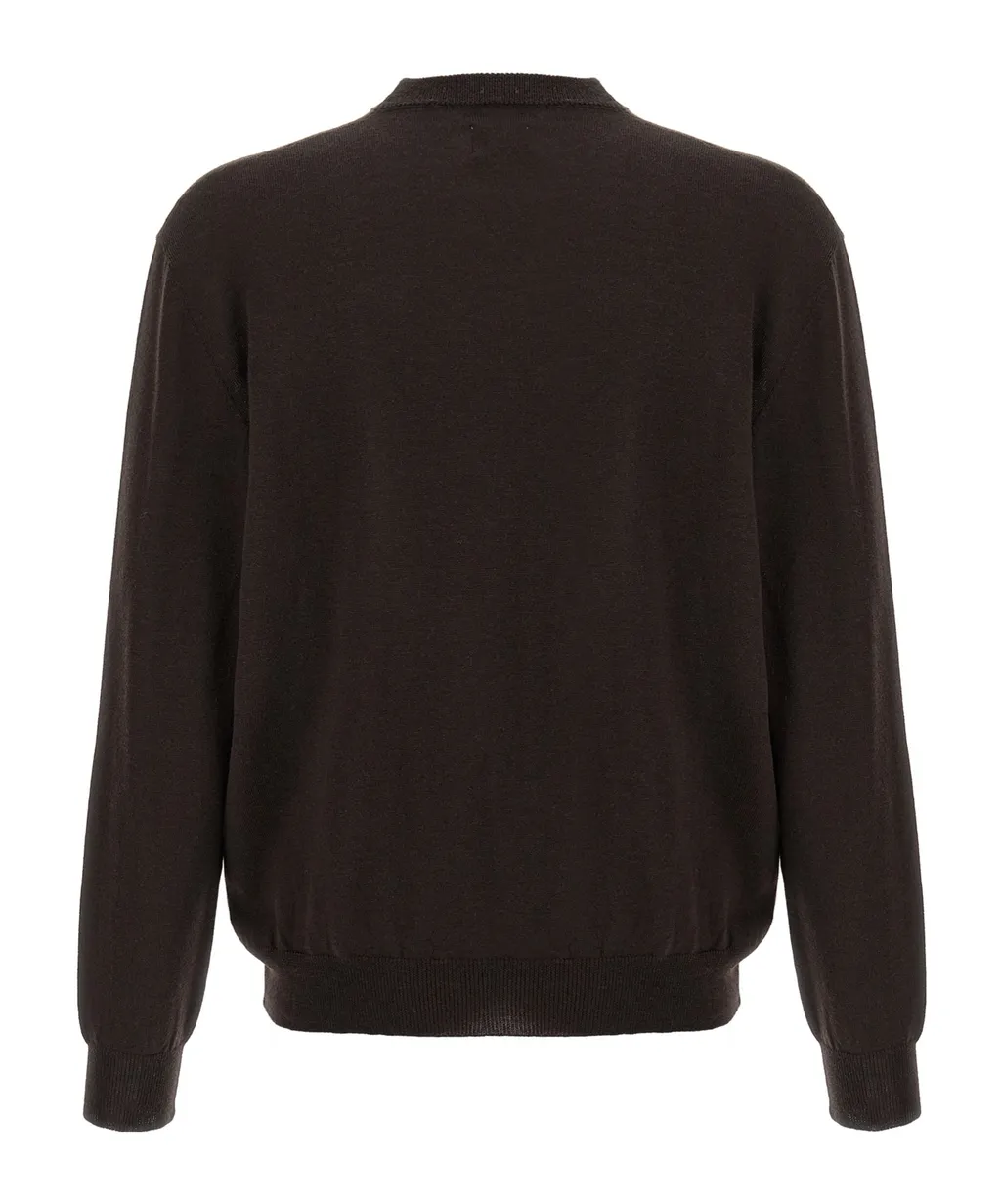 Graphic Detailed Crewneck Sweater