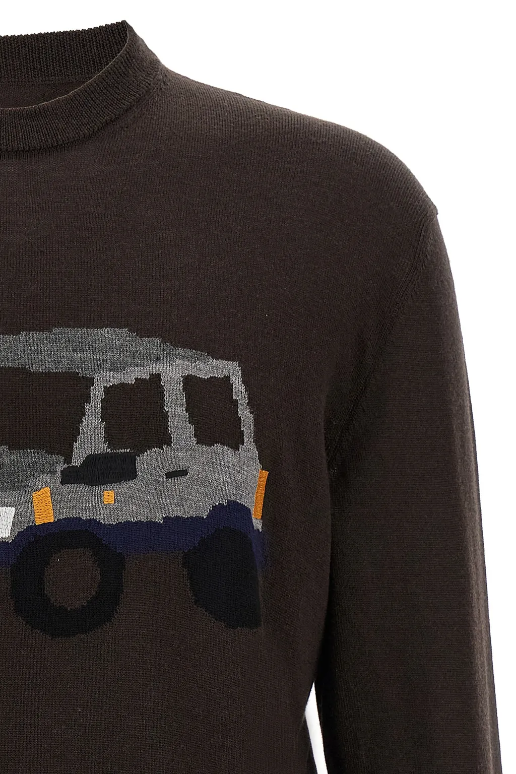 Graphic Detailed Crewneck Sweater