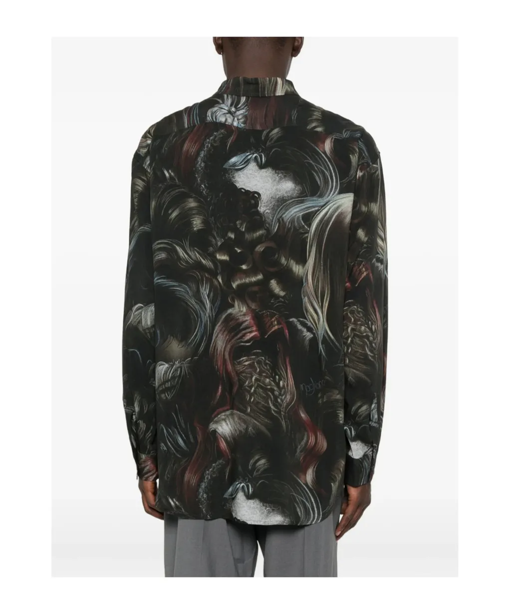 Printed Long-Sleeved Shirt