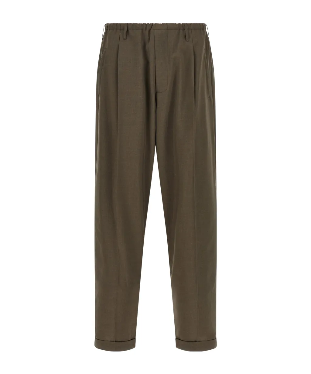 Elastic Waist Casual Pants