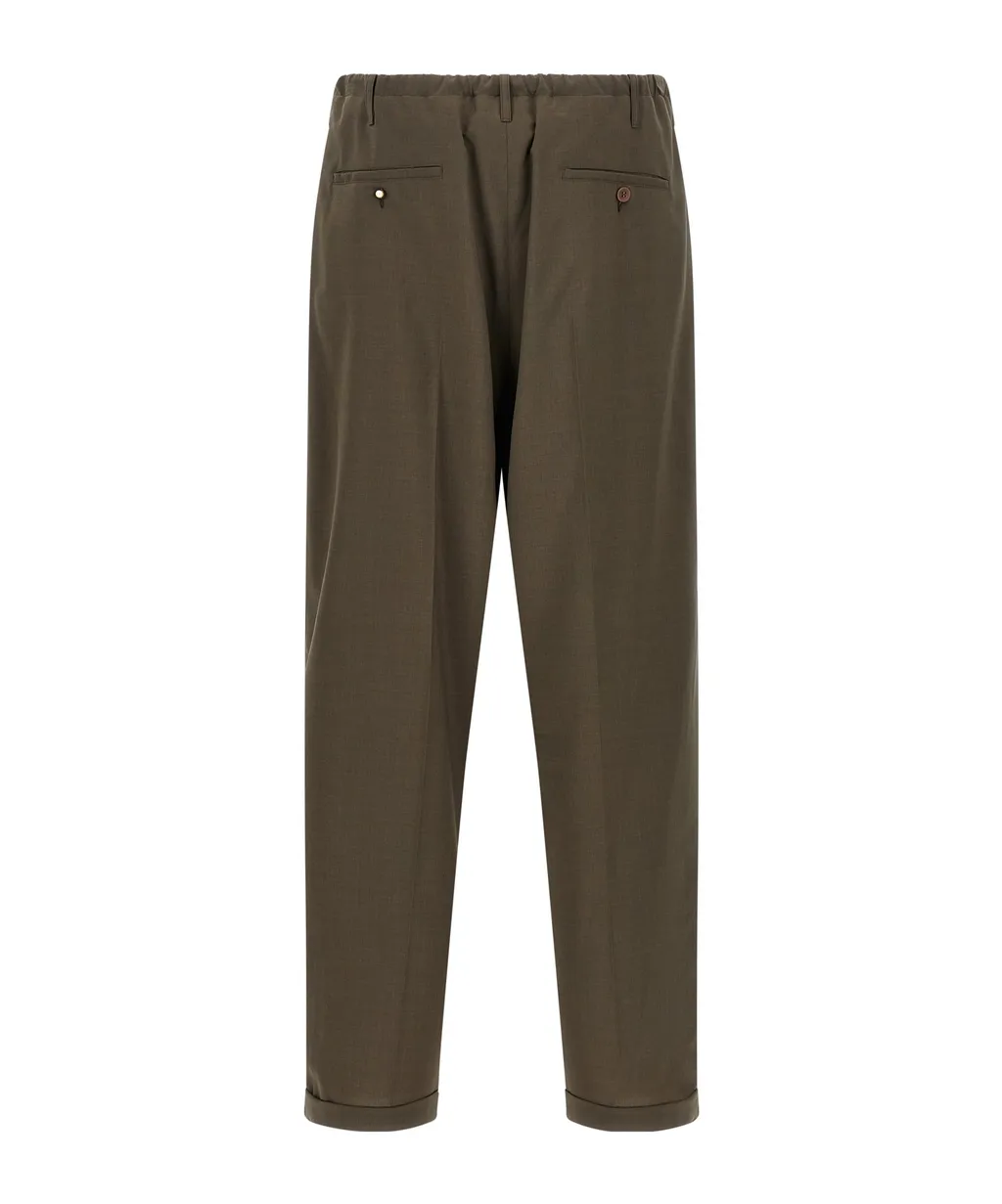 Elastic Waist Casual Pants