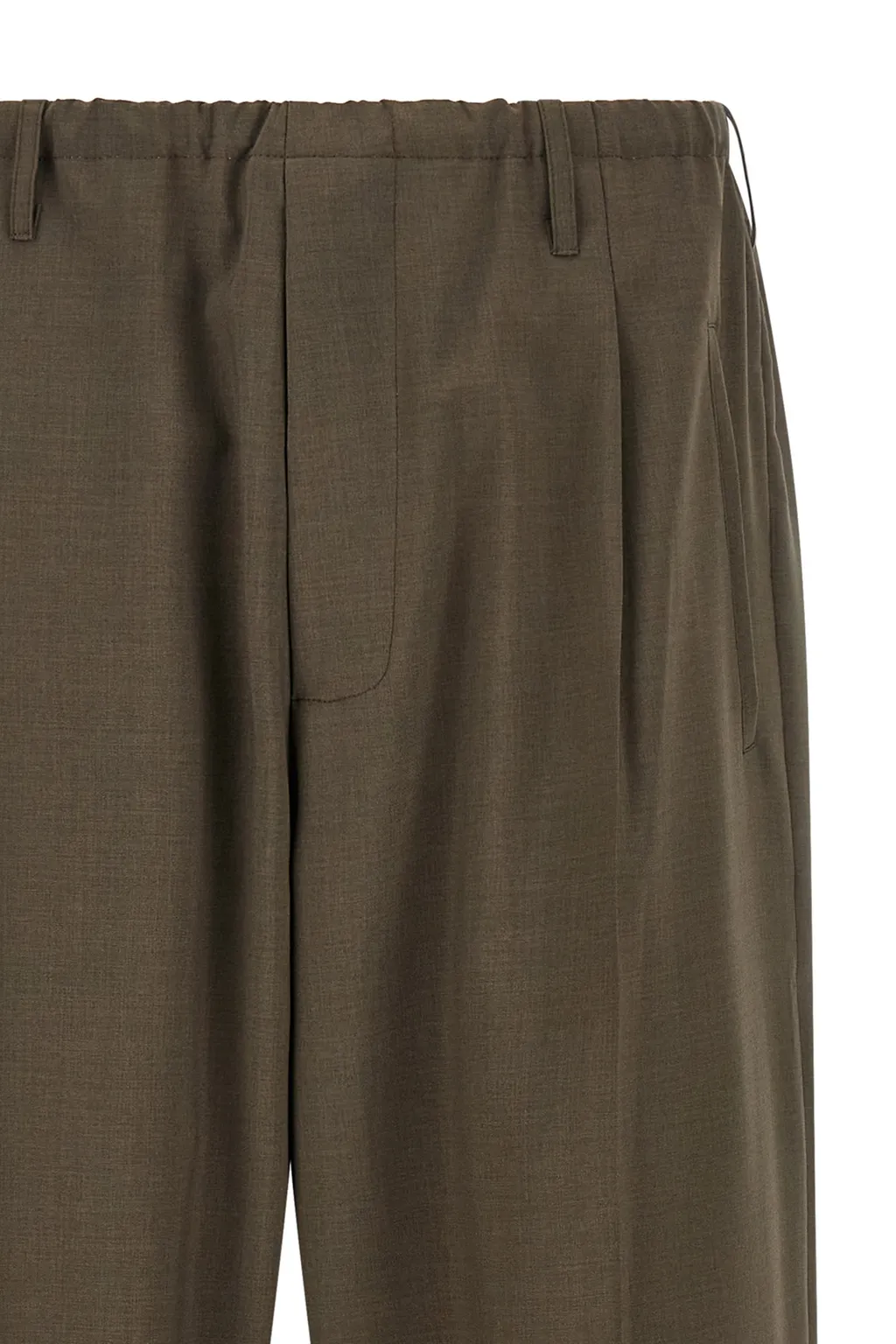 Elastic Waist Casual Pants