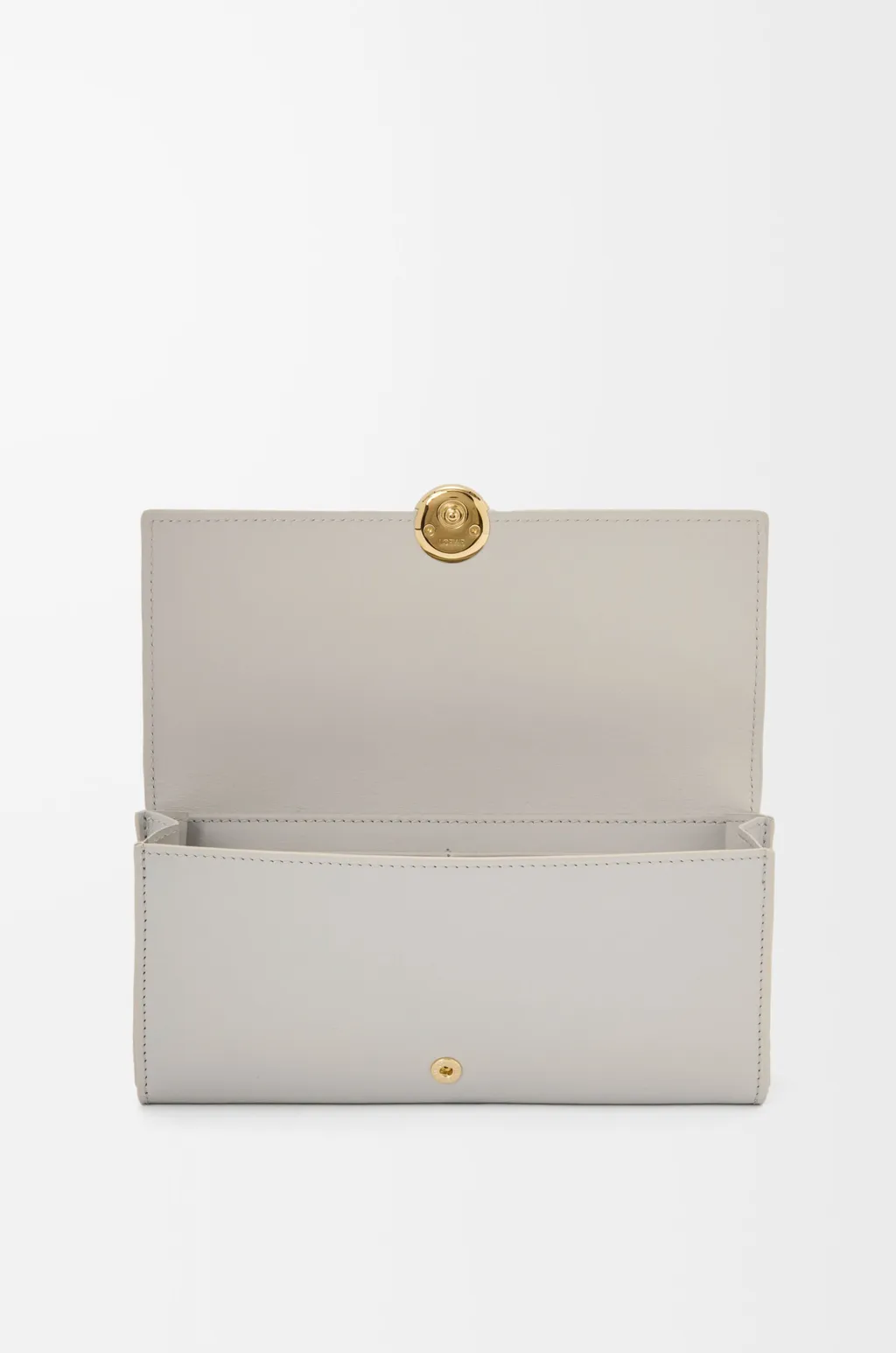 Pebble Continental Wallet In Shiny Nappa Calfskin