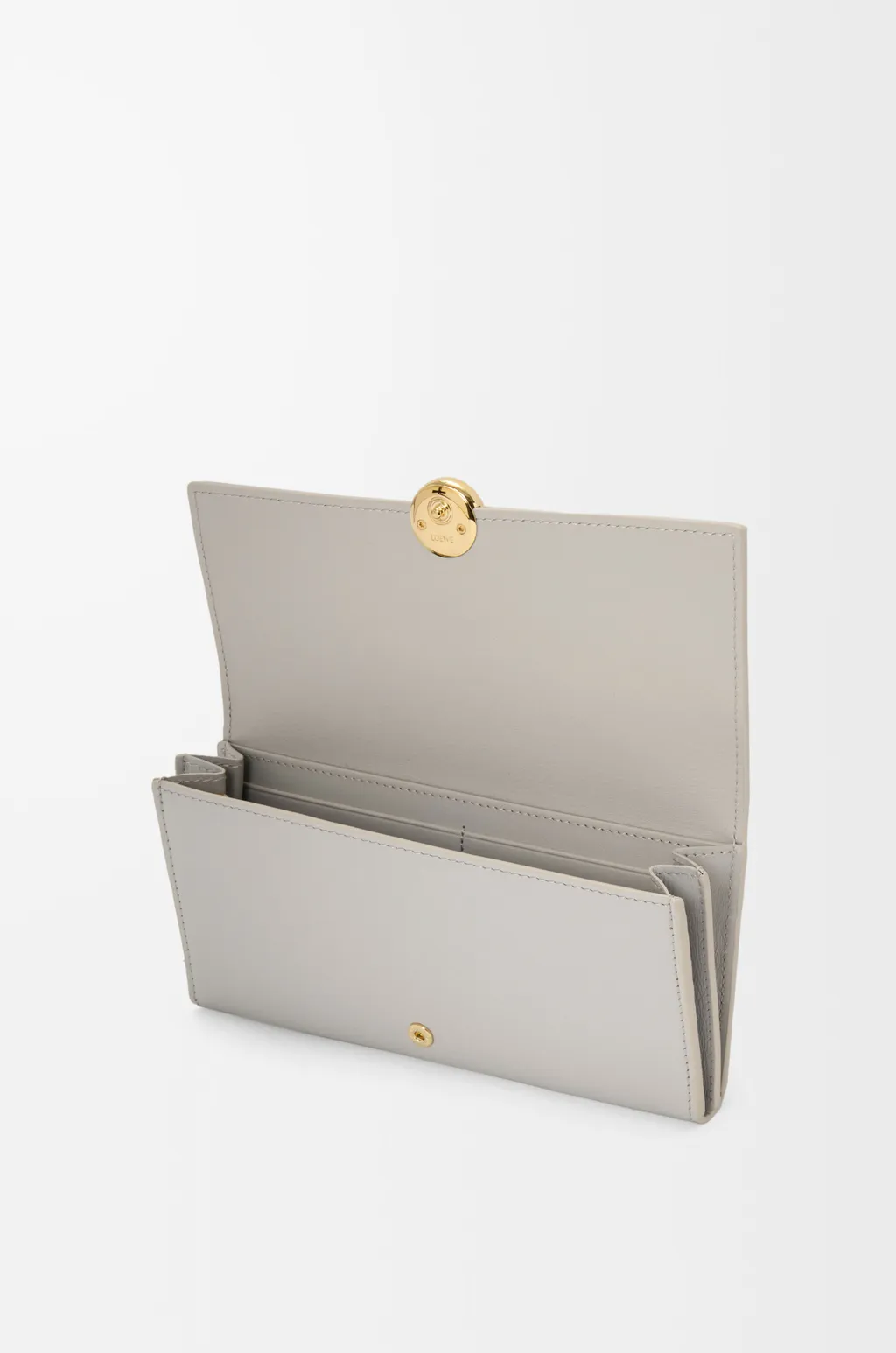 Pebble Continental Wallet In Shiny Nappa Calfskin