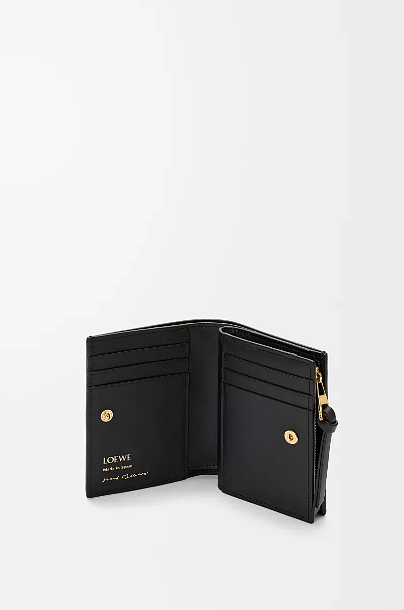Compact Wallet In Nappa Calfskin