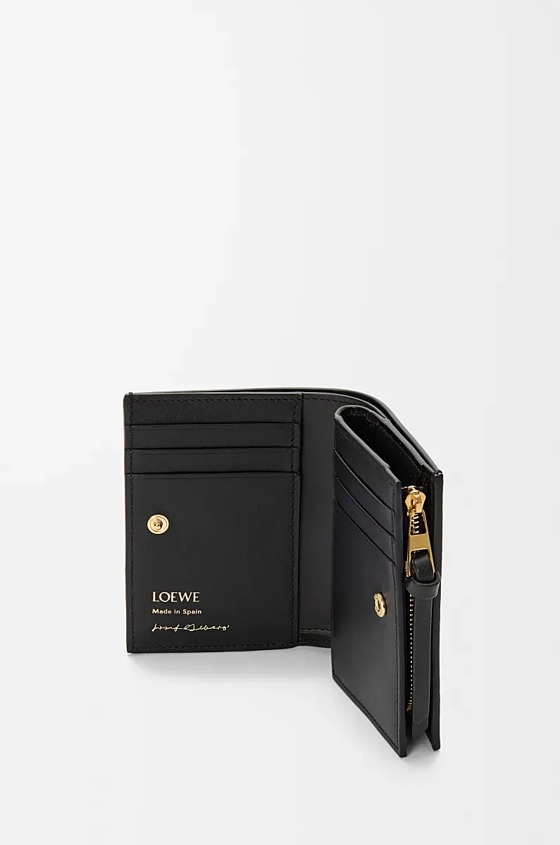 Compact Wallet In Nappa Calfskin