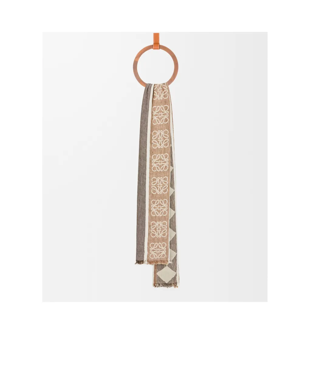 Scarf In Linen And Cotton