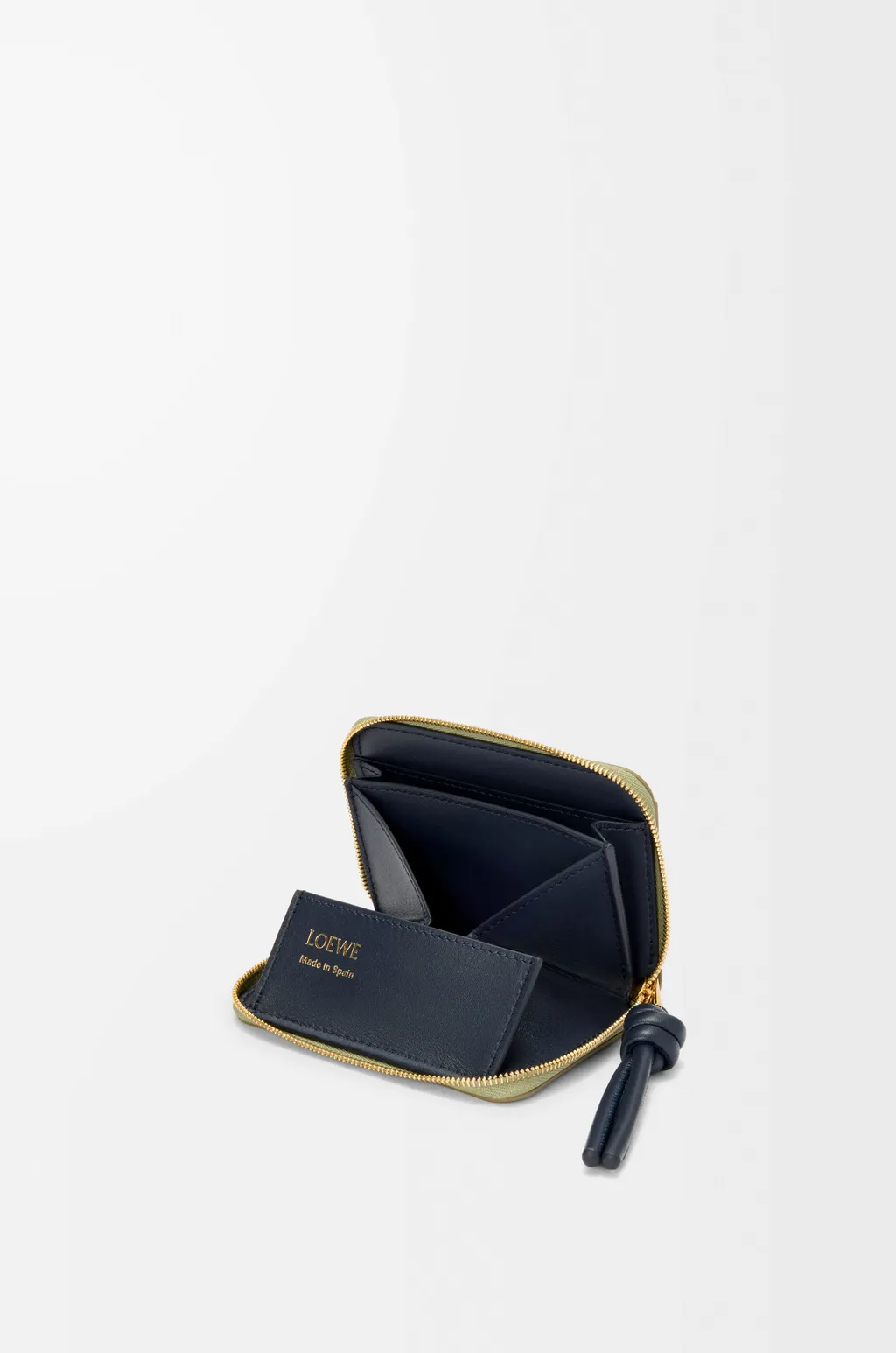 Zipped Coin Purse In Shiny Nappa Calfskin