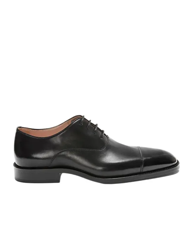Crown Oxford In Shiny Calfskin