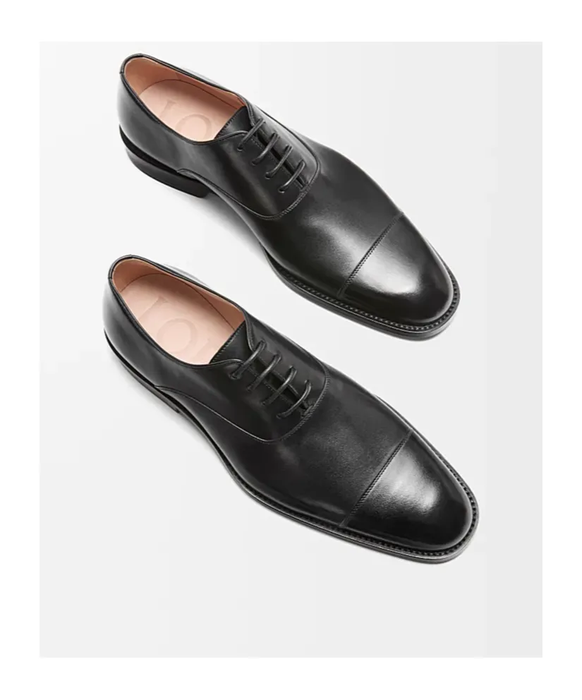 Crown Oxford In Shiny Calfskin