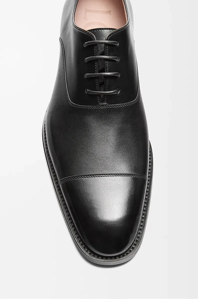 Crown Oxford In Shiny Calfskin