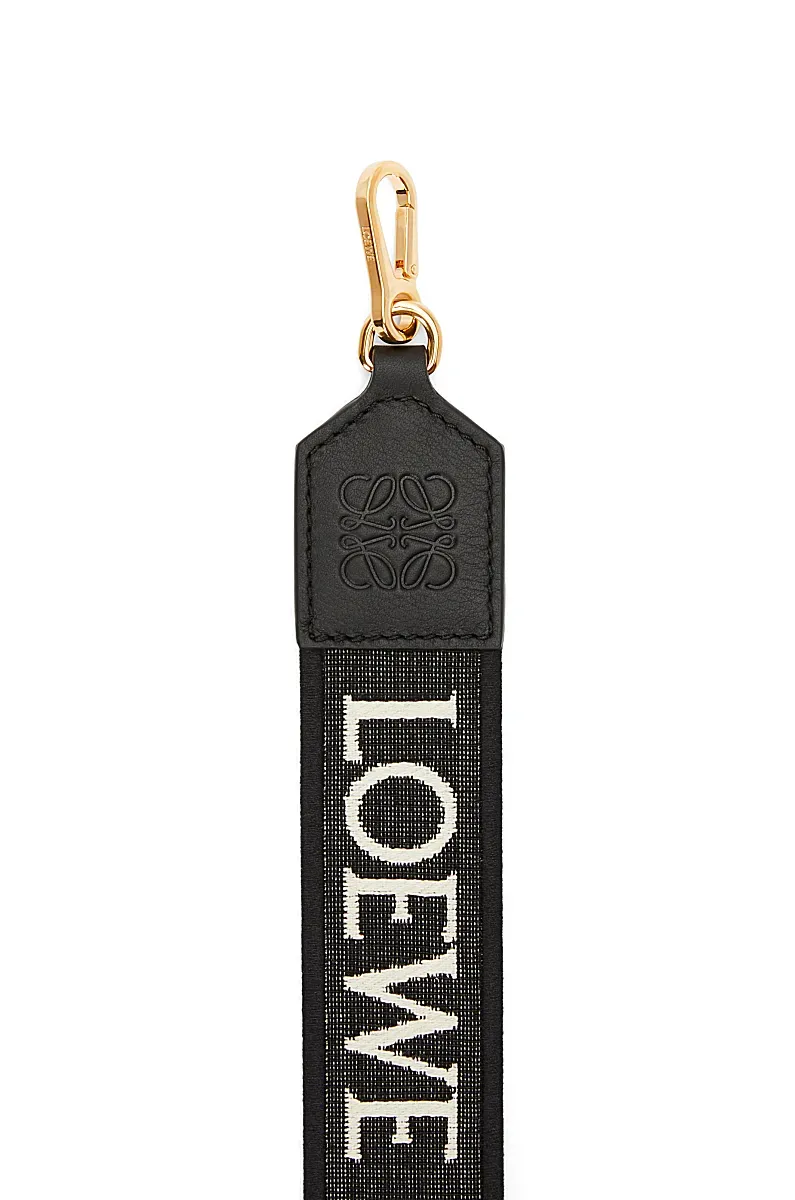 Anagram Strap In Jacquard And Calfskin