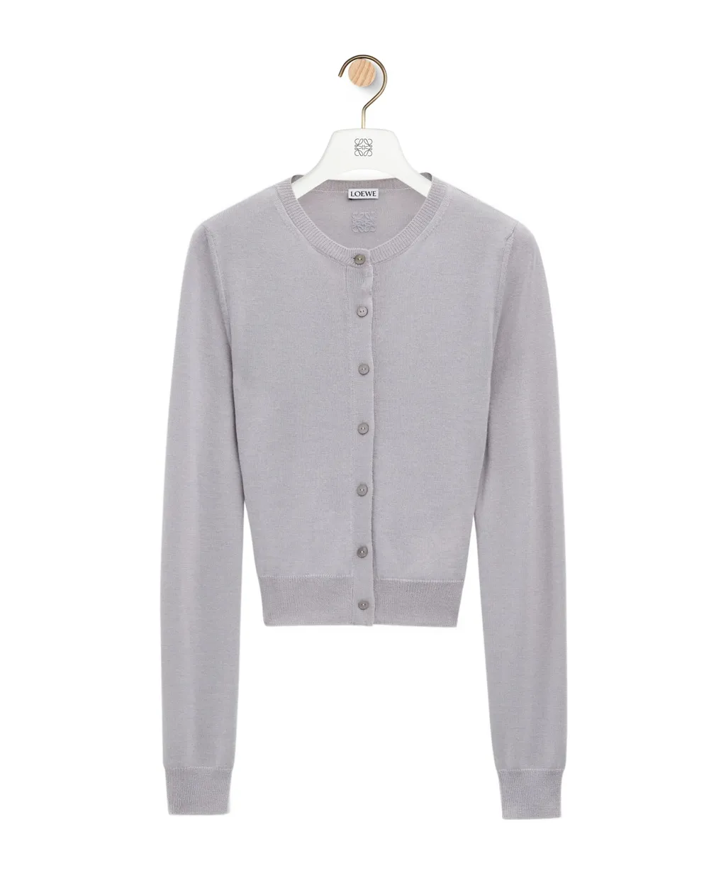 Draped Cardigan In Cashmere And Silk