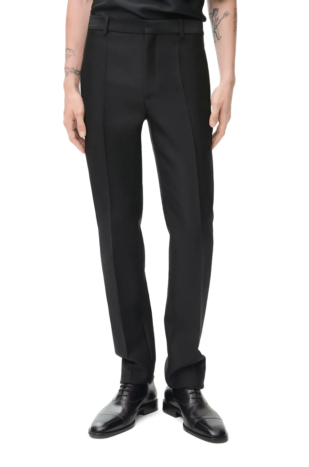 Trousers In Wool And Silk