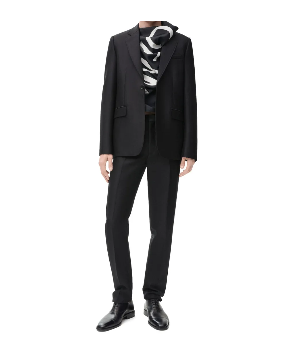 Trousers In Wool And Silk