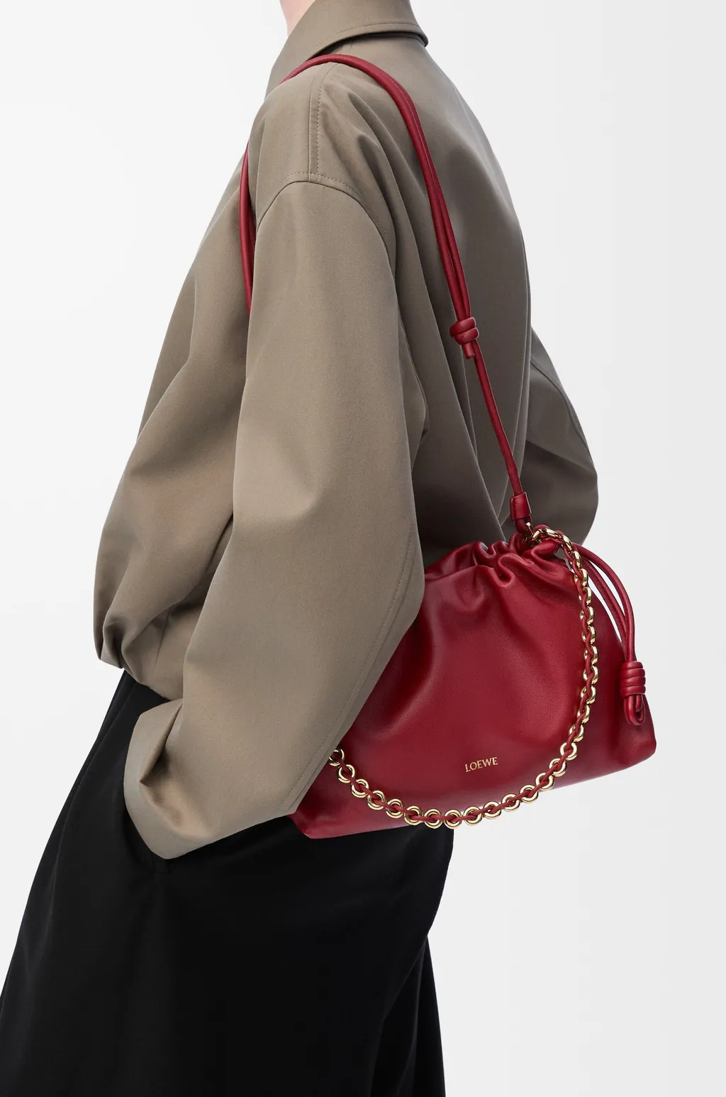 Flamenco Medium Drawstring Shoulder Bag