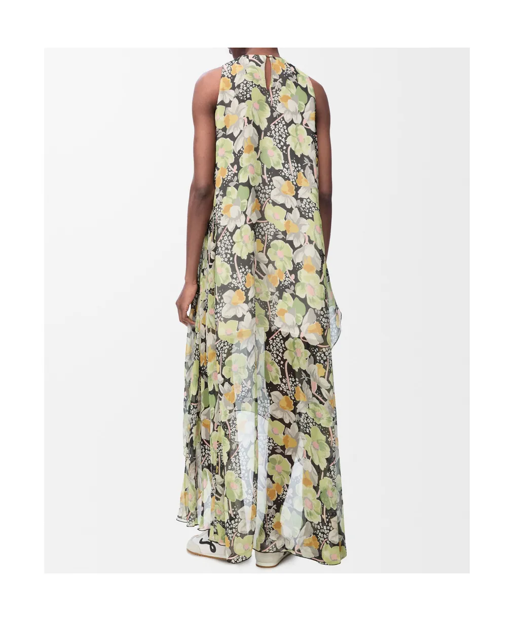 Allover Daffodil Floral Printed Dress