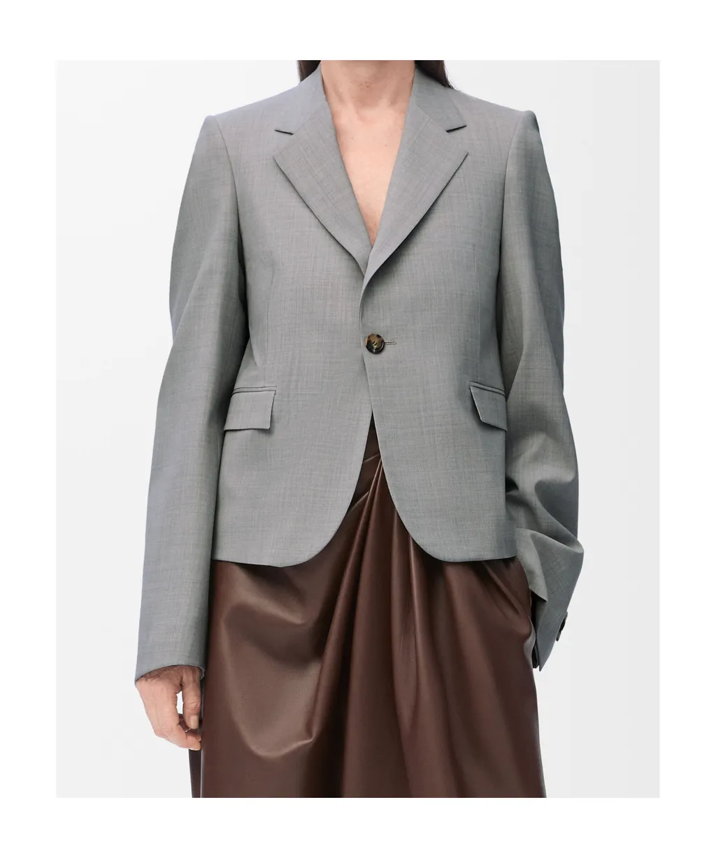 Single-Breasted Tailored Blazer