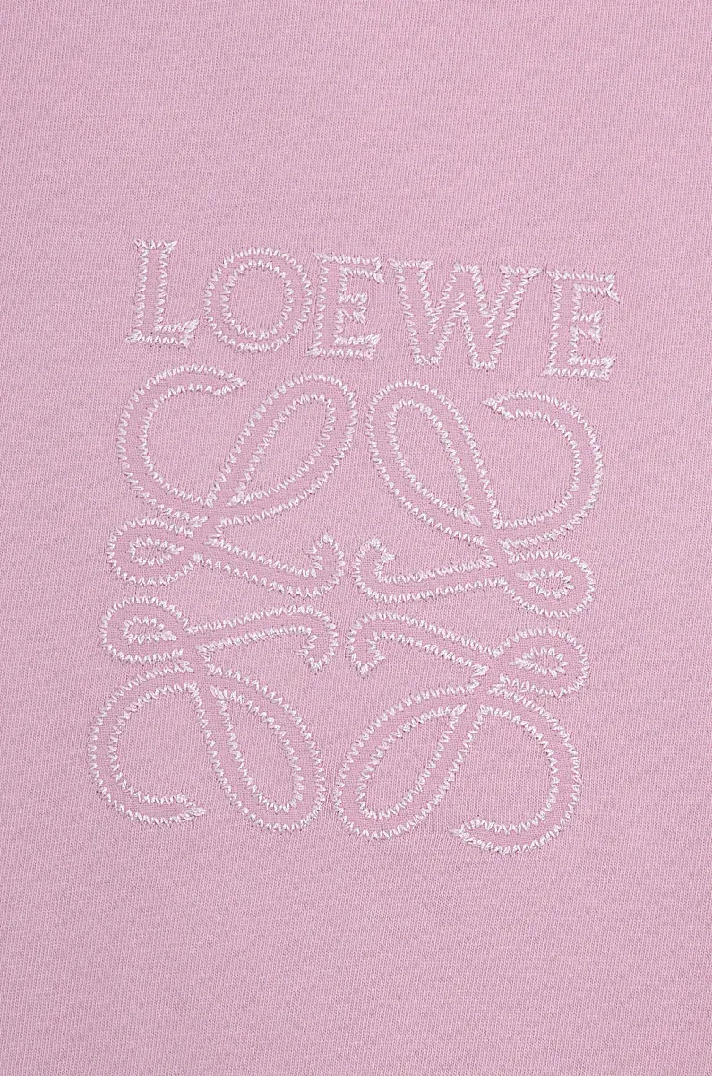 Anagram-Embroidered Crew Neck T-Shirt