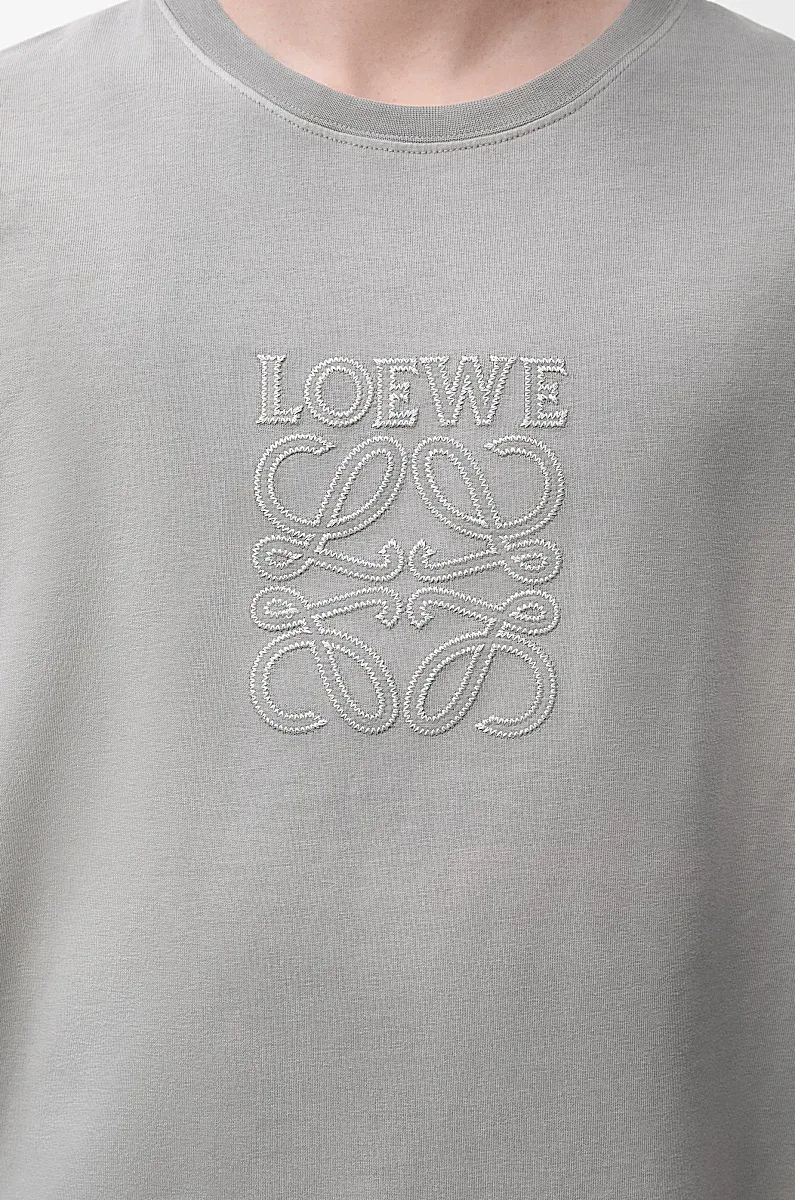 Anagram-Embroidered Crew Neck T-Shirt