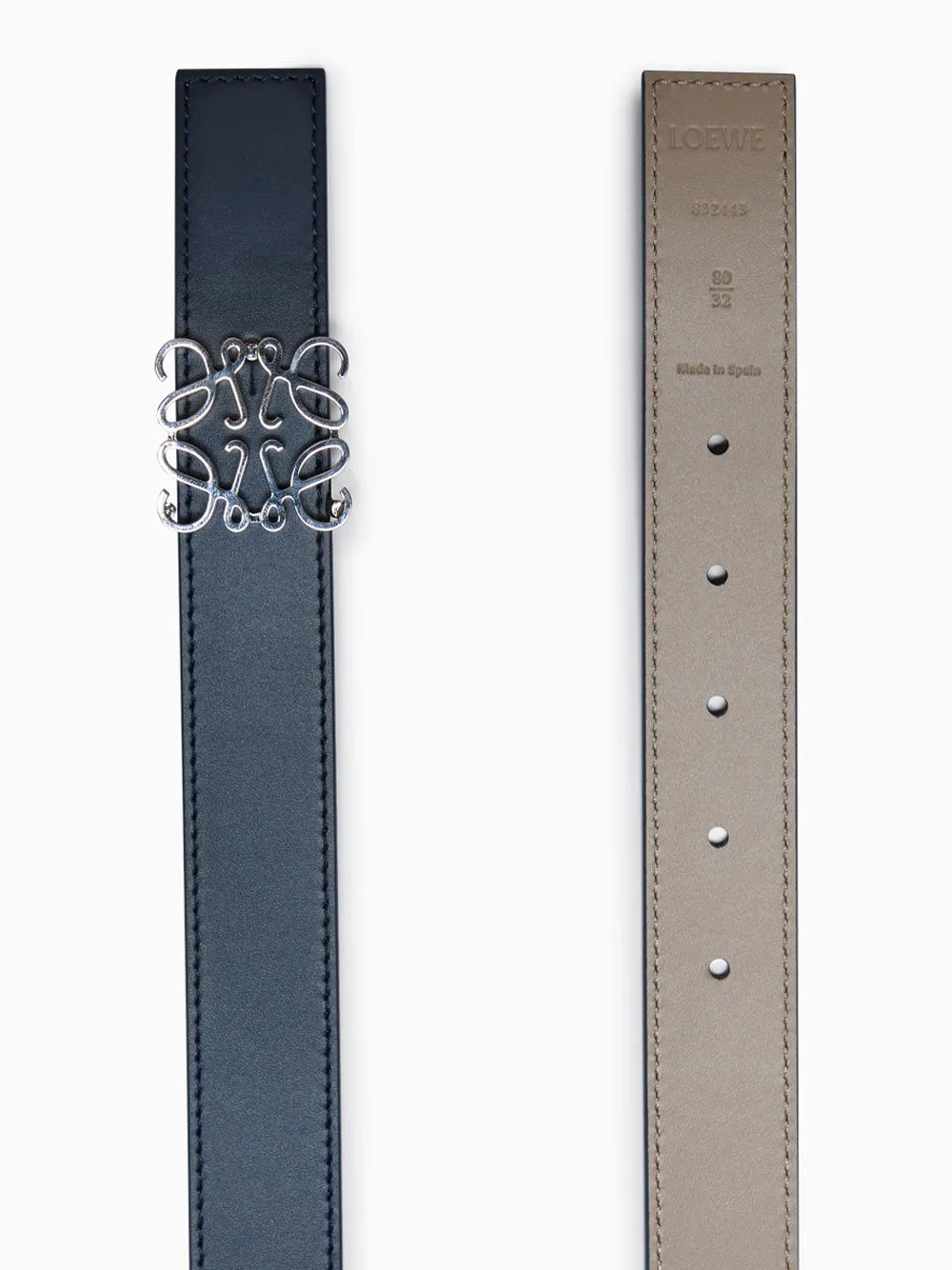 Reversible Anagram Belt In Smooth Calfskin