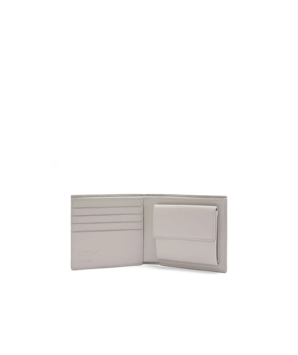 Bifold Coin Wallet In Satin Calfskin