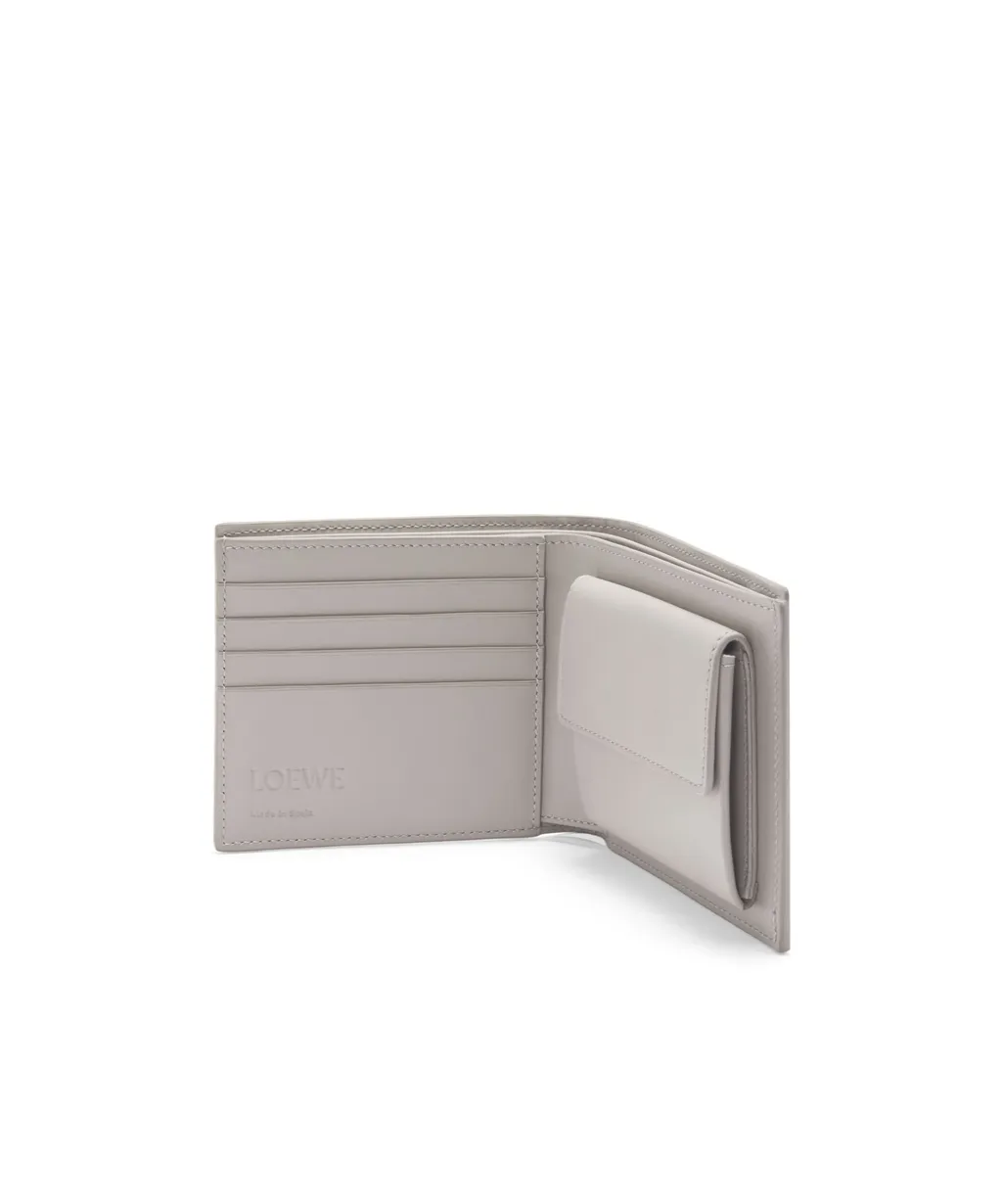 Bifold Coin Wallet In Satin Calfskin