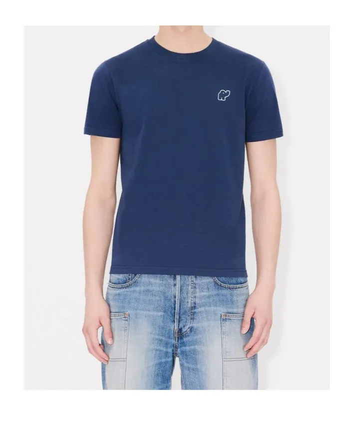 Elephant Logo Embroidered Slim T-Shirt