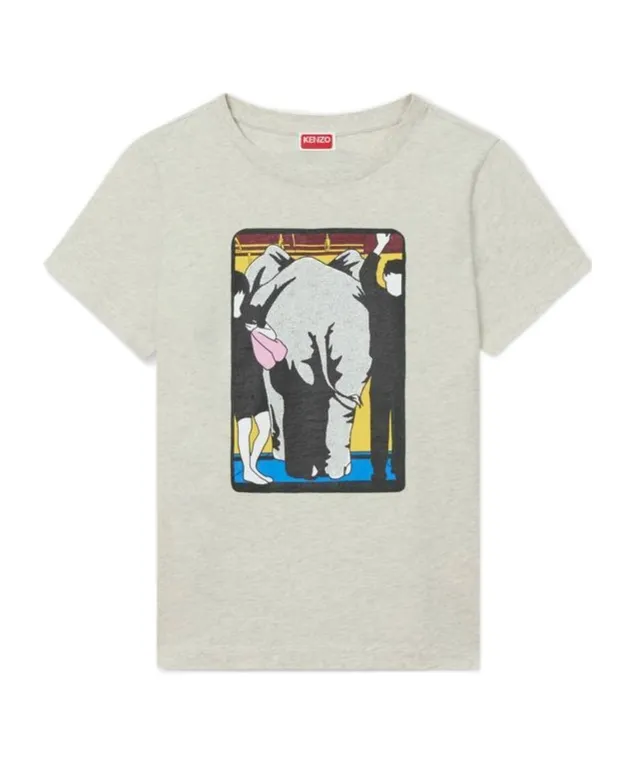 Elephant-Print Cotton Top
